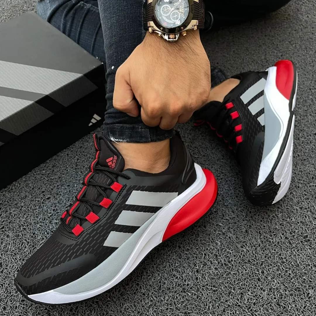 Adidas Bounce Negro Rojo Caballero - Image 2